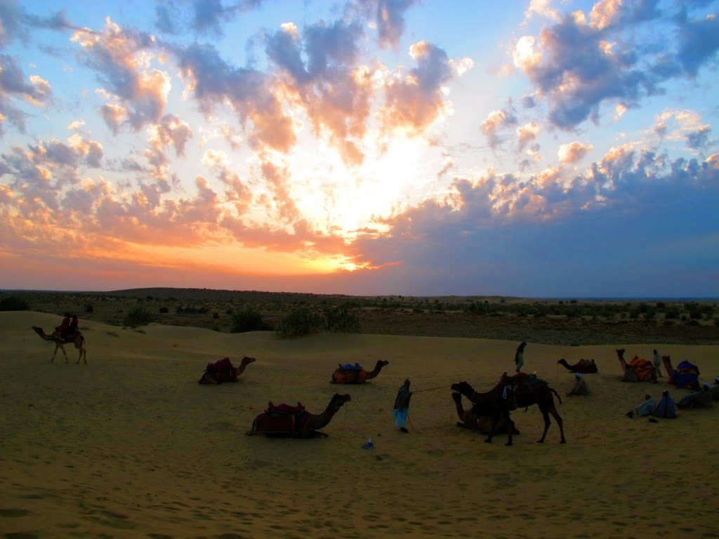 Sunset in India