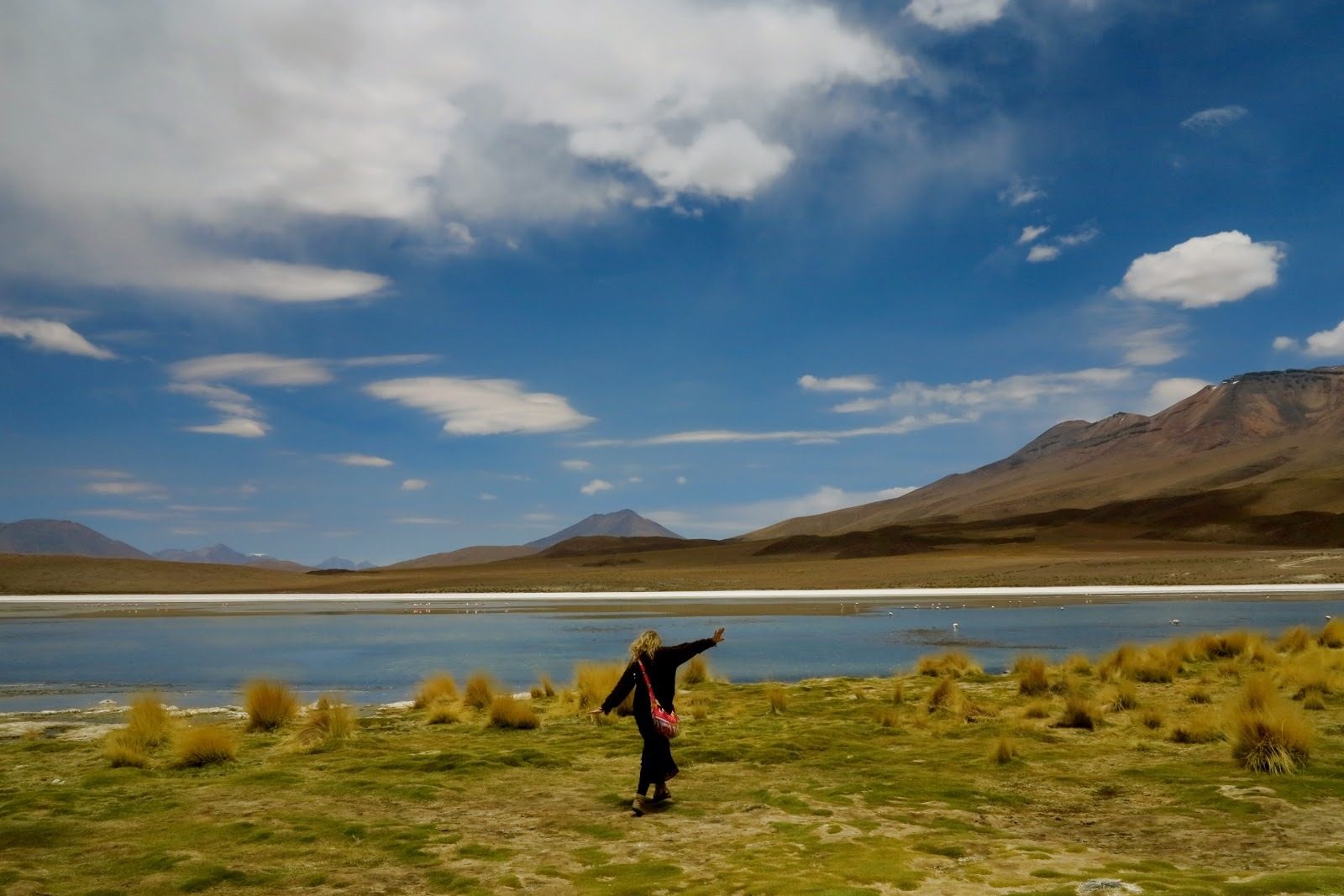 Brenna walks in Uyuni, Bolivia
