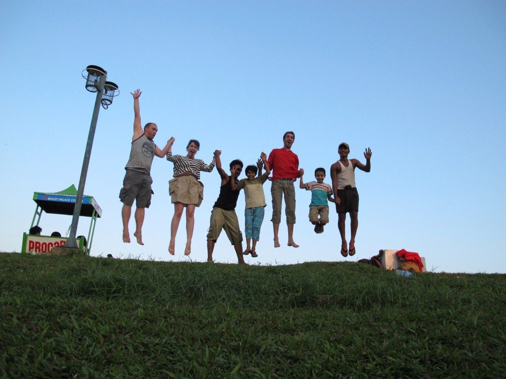 Jumping for joy in Myanmar