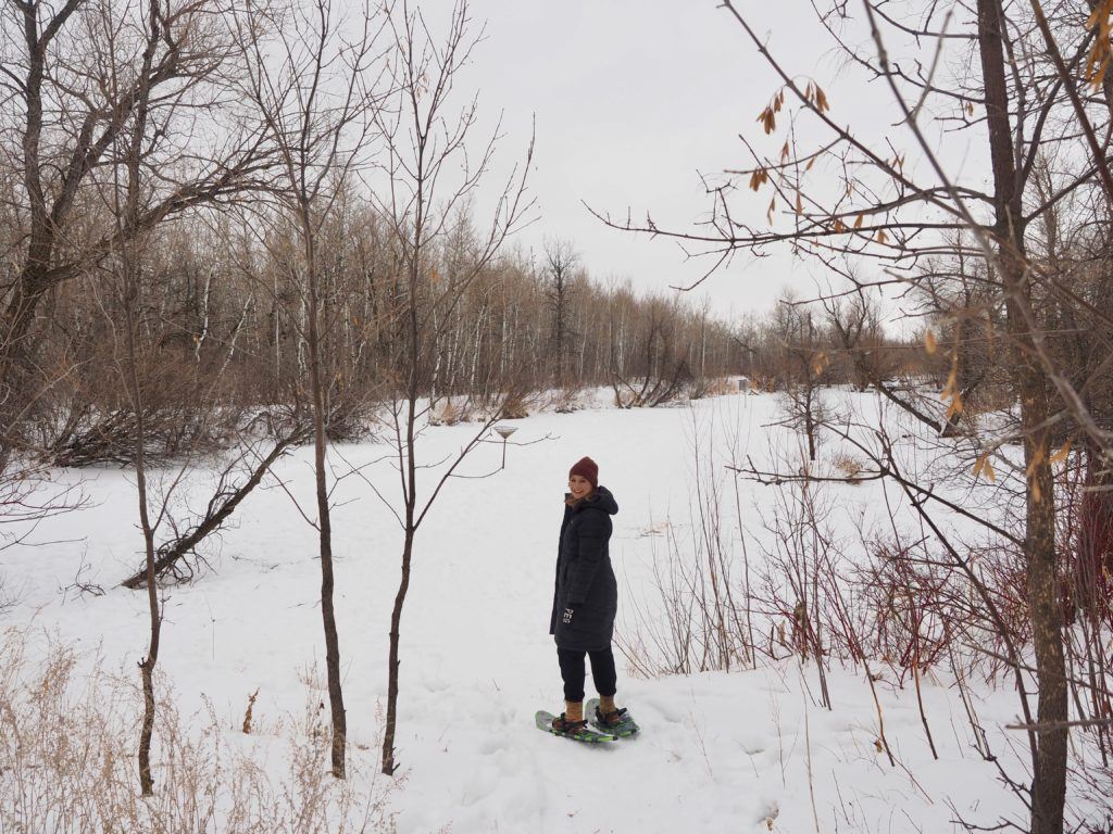 Winnipeg staycation - snoeshowing at Fort Whyte 