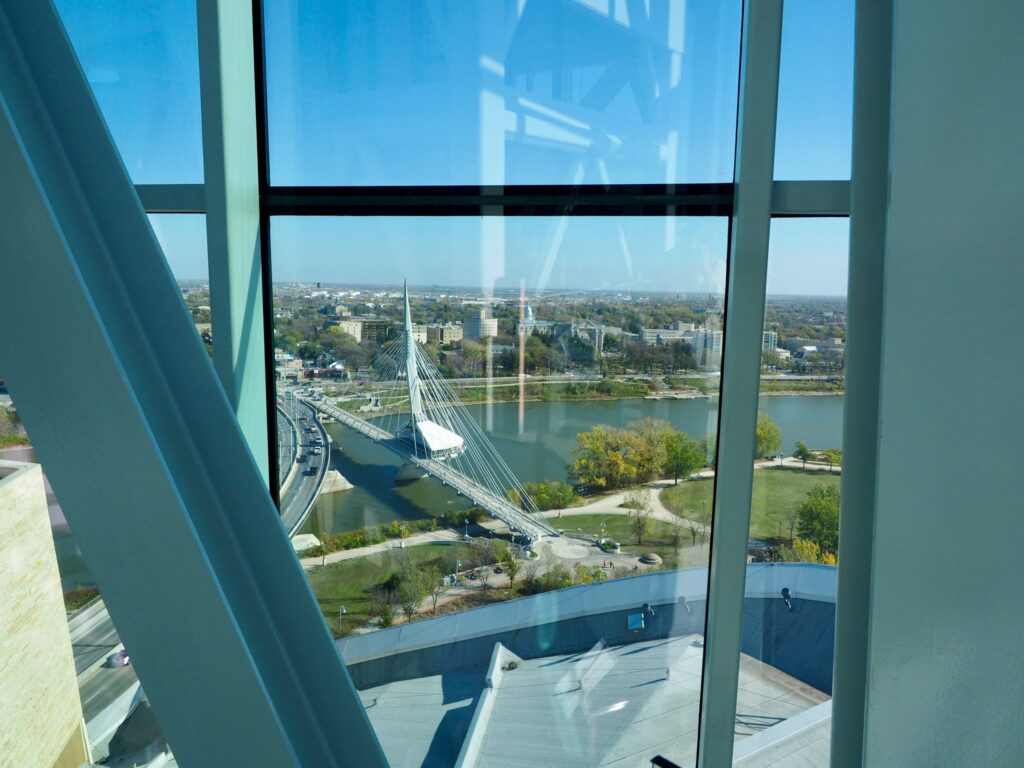 Looking out over Winnipeg